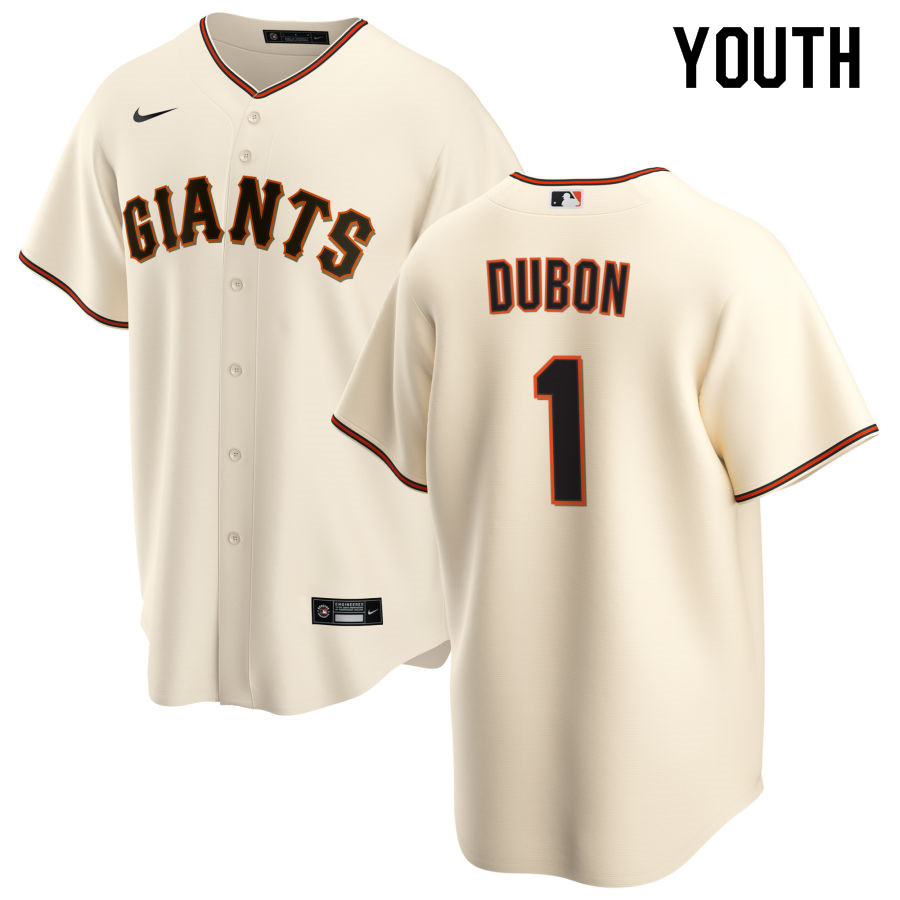 Nike Youth #1 Mauricio Dubon San Francisco Giants Baseball Jerseys Sale-Cream